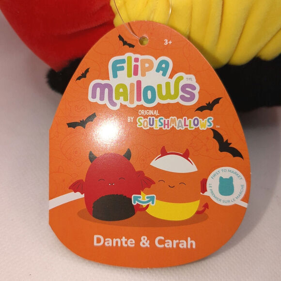 Flip A Mallows 8" Dante & Carah Halloween Squishmallows Plush Stuffed Animal NWT - Picture 7 of 11